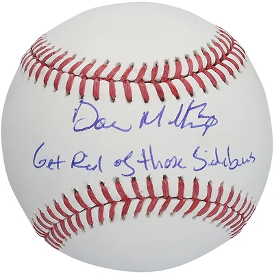 Don Mattingly New York Yankees Autographed Baseball with "Get Rid of Those Sideburns!" Inscription