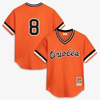 Preschool & Toddler Mitchell & Ness Cal Ripken Jr. Orange Baltimore Orioles Cooperstown Collection Mesh Batting Practice Jersey