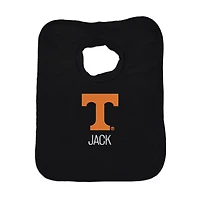 Newborn & Infant Black Tennessee Volunteers Personalized Bib