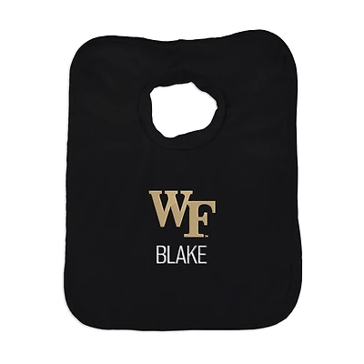 Newborn & Infant Black Wake Forest Demon Deacons Personalized Bib