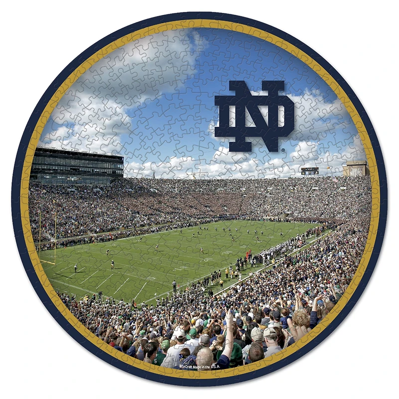 WinCraft Notre Dame Fighting Irish Round 500-Piece Puzzle