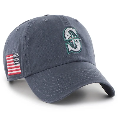 Men's '47 Navy Seattle Mariners Heritage Clean Up Adjustable Hat