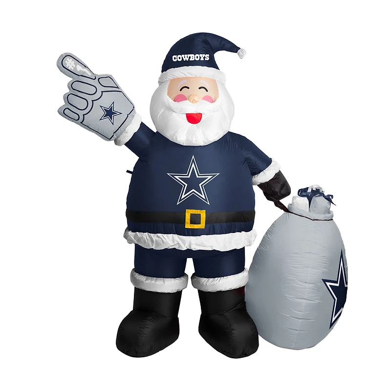 Dallas Cowboys 7' Inflatable Santa