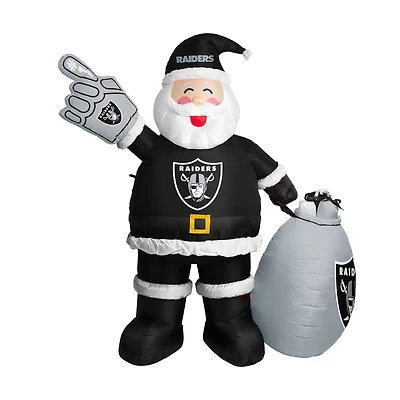 Las Vegas Raiders 7' Inflatable Santa