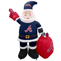 Atlanta Braves 7' Inflatable Santa