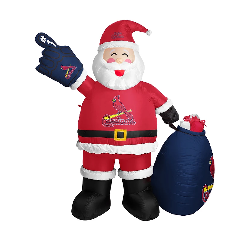 St. Louis Cardinals 7' Inflatable Santa