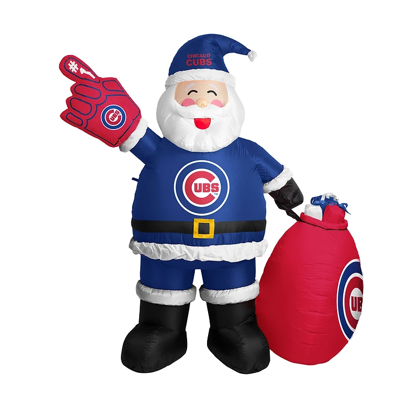 Chicago Cubs 7' Inflatable Santa