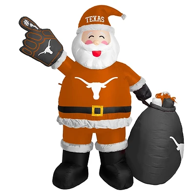 Texas Longhorns 7' Inflatable Santa