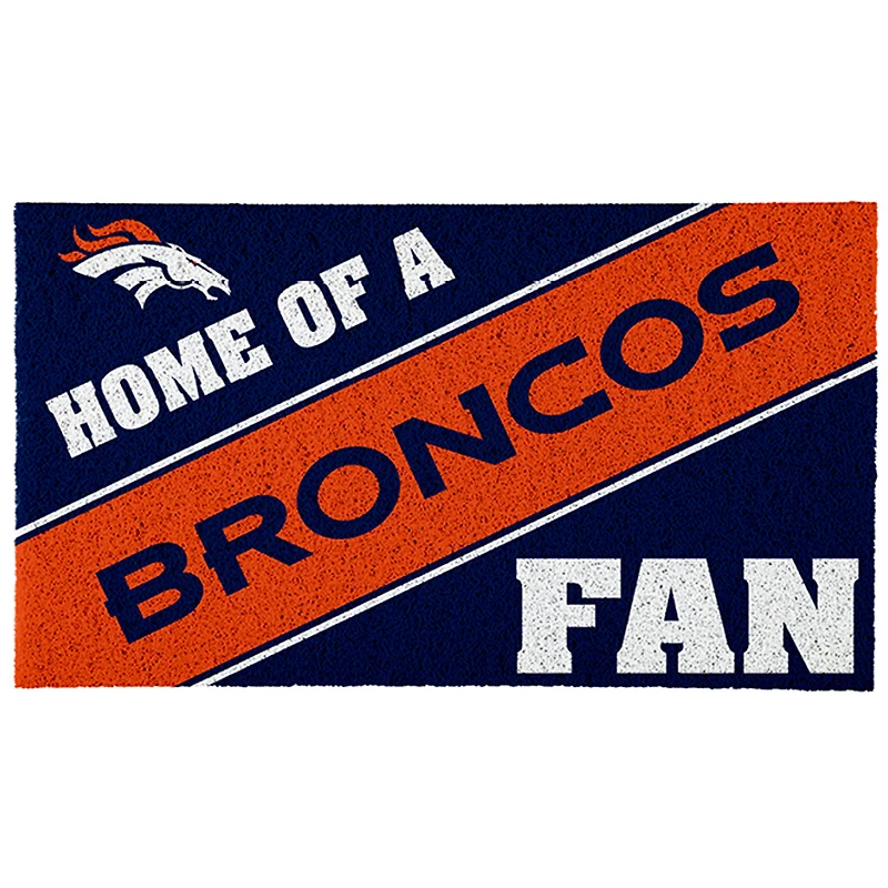 Denver Broncos 18" x 30" Team Turf Mat