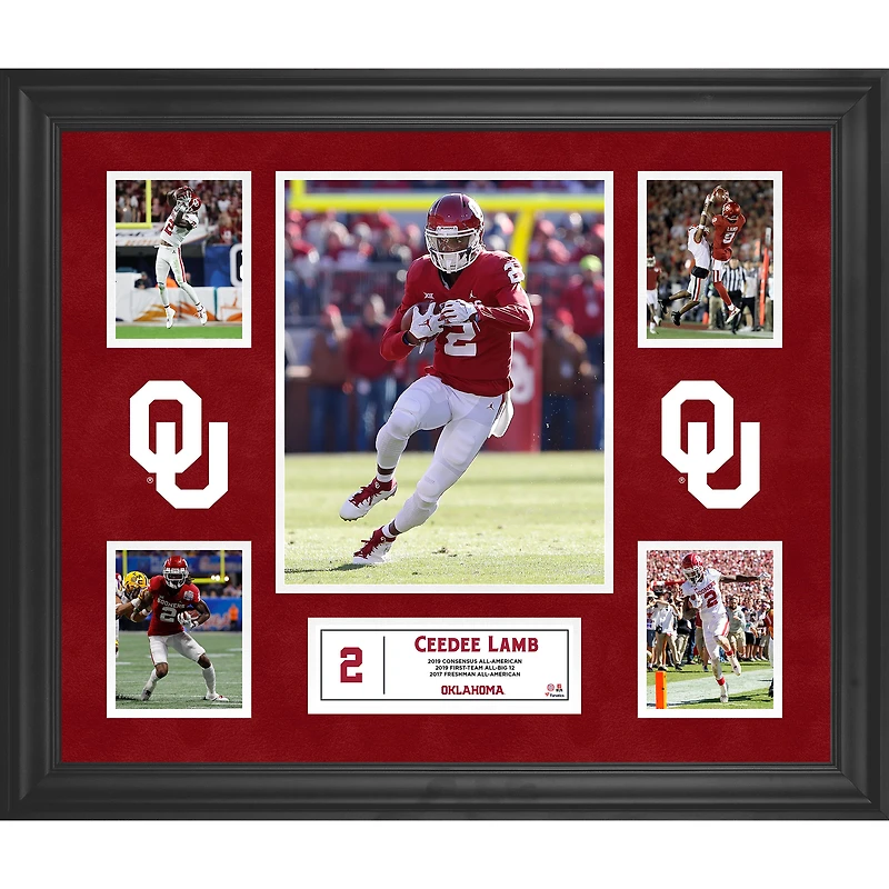 CeeDee Lamb Oklahoma Sooners Framed 5-Photo Collage