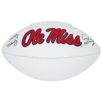 Archie Manning Ole Miss Rebels Autographed White Panel Football with "Hotty Toddy" Inscription