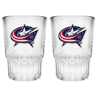 Columbus Blue Jackets 2-Piece Prism Shot Glass Set