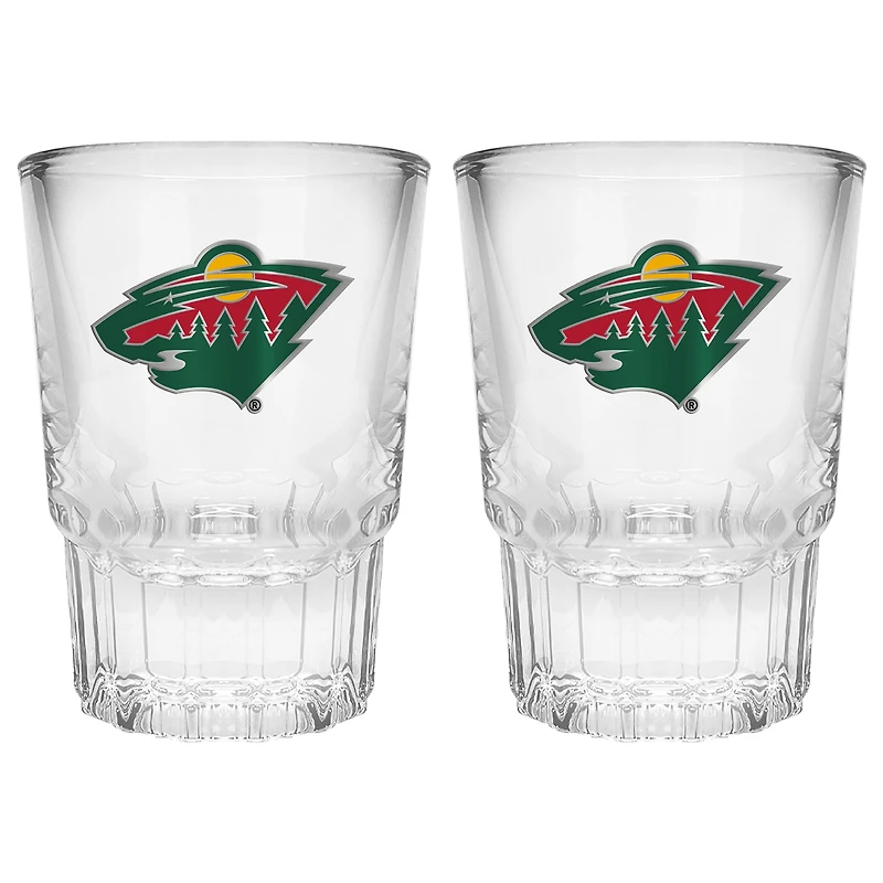 Minnesota Wild 2-Piece Prism Shot Glass Set