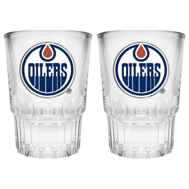Edmonton Oilers 2-Piece Prism Shot Glass Set