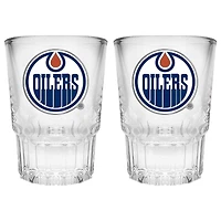 Edmonton Oilers 2-Piece Prism Shot Glass Set