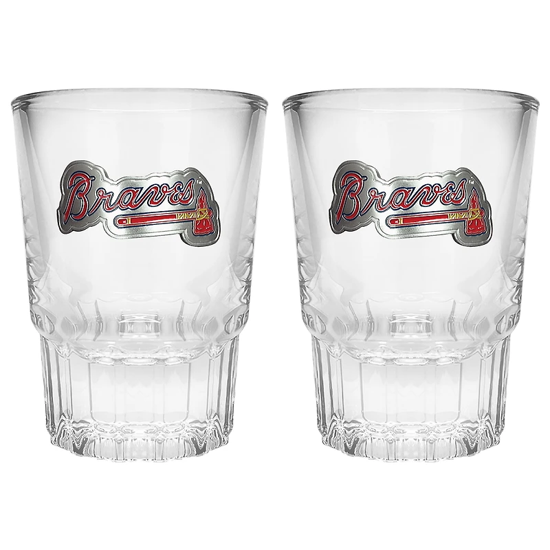 Atlanta Braves 2-Piece Prism Shot Glass Set