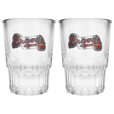 Atlanta Braves 2-Piece Prism Shot Glass Set