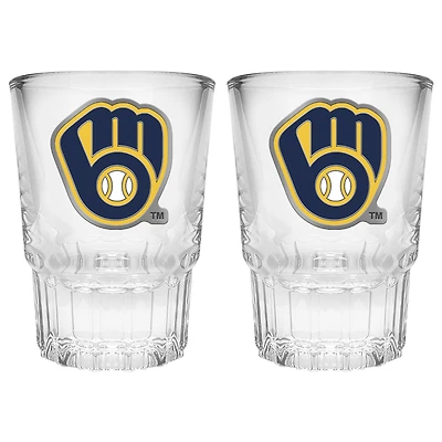 Milwaukee Brewers 2-Piece Prism Shot Glass Set