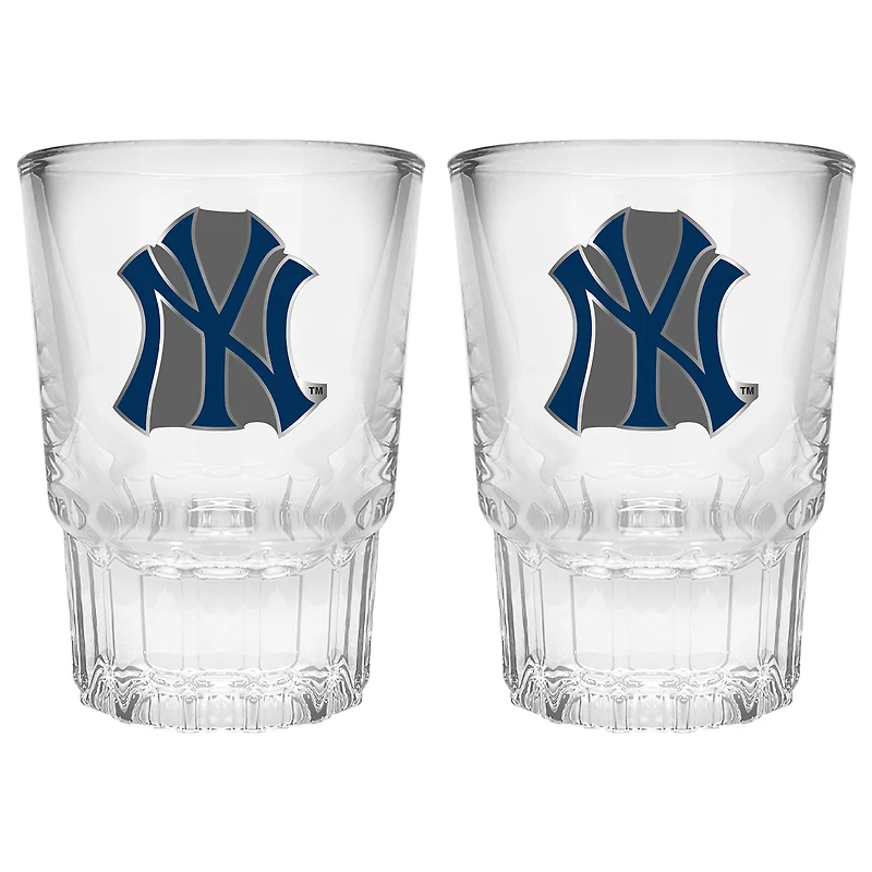 New York Yankees 2-Piece Prism Shot Glass Set
