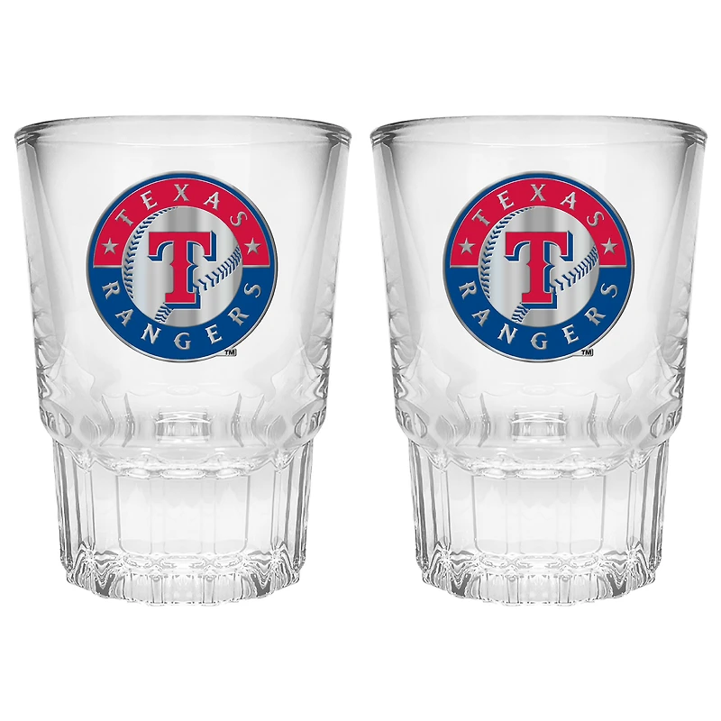Texas Rangers 2-Piece Prism Shot Glass Set