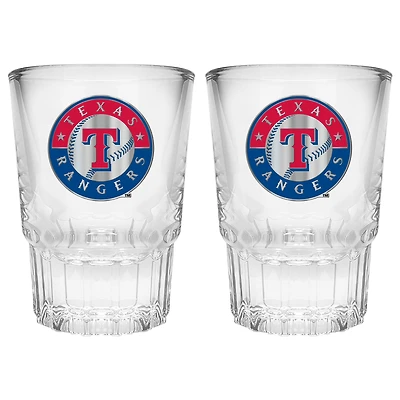 Texas Rangers 2-Piece Prism Shot Glass Set