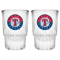 Texas Rangers 2-Piece Prism Shot Glass Set