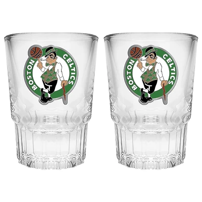 Boston Celtics 2-Piece Prism Shot Glass Set