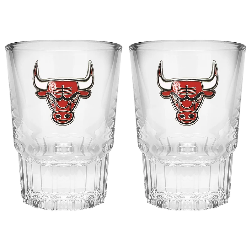 Chicago Bulls 2-Piece Prism Shot Glass Set