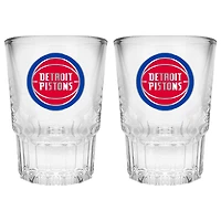 Detroit Pistons 2-Piece Prism Shot Glass Set