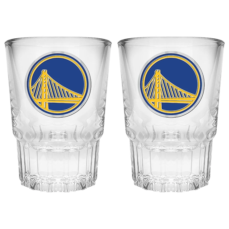 Golden State Warriors 2-Piece Prism Shot Glass Set