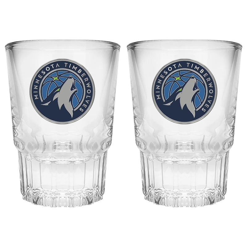 Minnesota Timberwolves 2-Piece Prism Shot Glass Set