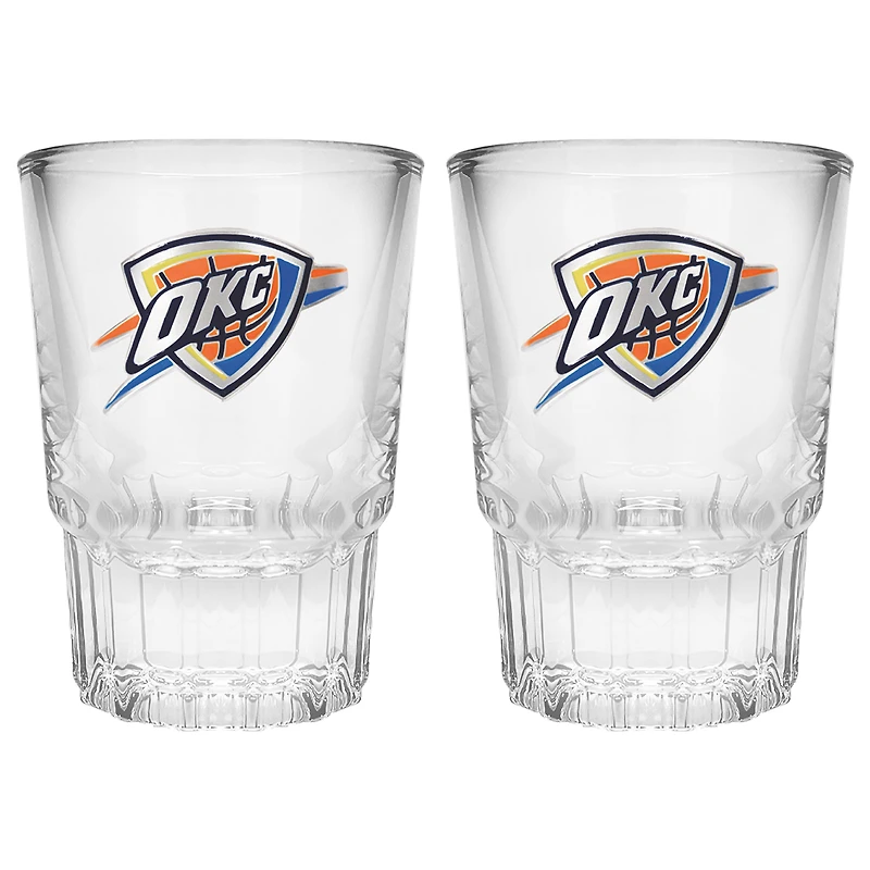 Oklahoma City Thunder 2-Piece Prism Shot Glass Set