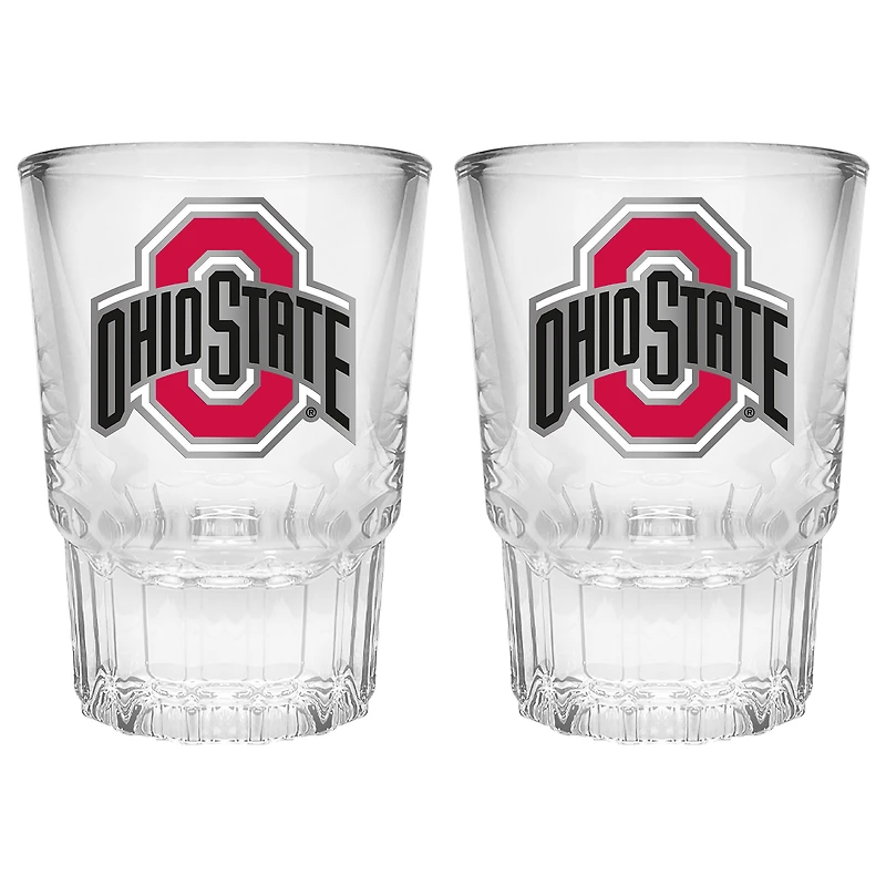 Ohio State Buckeyes 2-Piece Prism Shot Glass Set