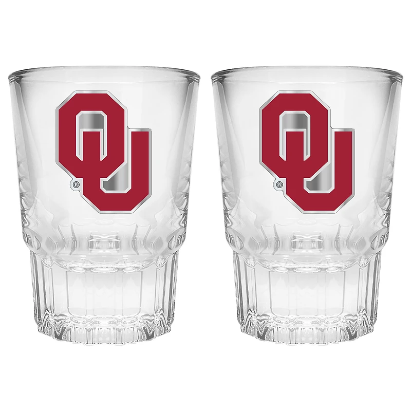 Oklahoma Sooners 2-Piece Prism Shot Glass Set
