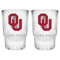 Oklahoma Sooners 2-Piece Prism Shot Glass Set