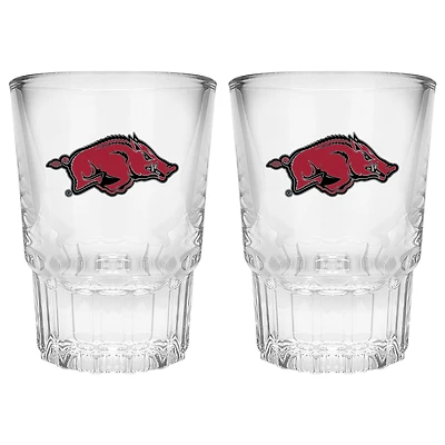 Arkansas Razorbacks 2-Piece Prism Shot Glass Set