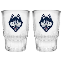 UConn Huskies 2-Piece Prism Shot Glass Set