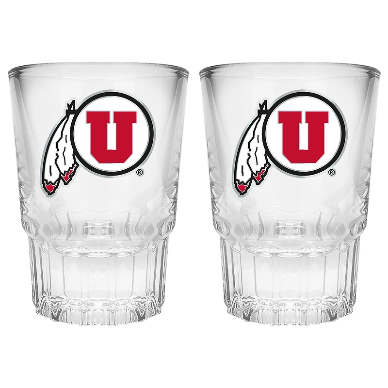 Utah Utes 2-Piece Prism Shot Glass Set