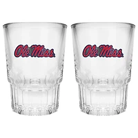 Ole Miss Rebels 2-Piece Prism Shot Glass Set
