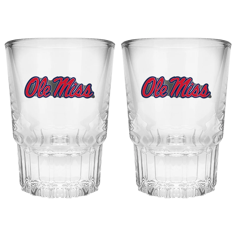 Ole Miss Rebels 2-Piece Prism Shot Glass Set