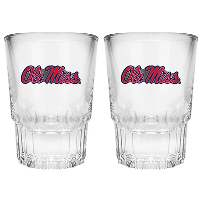 Ole Miss Rebels 2-Piece Prism Shot Glass Set