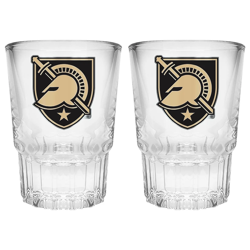 Army Black Knights 2-Piece Prism Shot Glass Set