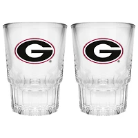 Georgia Bulldogs 2-Piece Prism Shot Glass Set