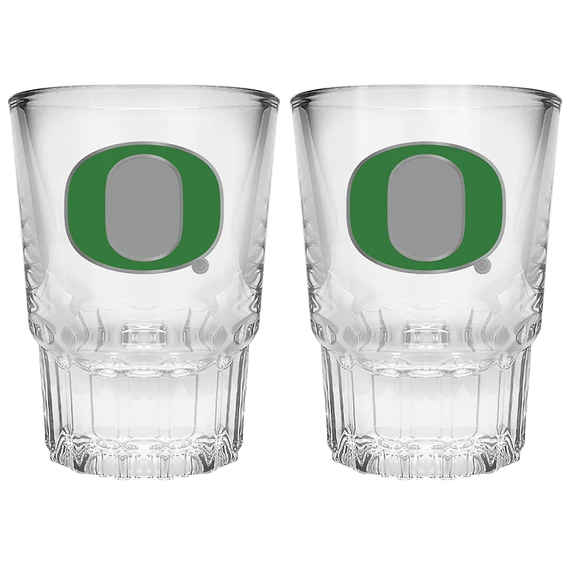 Oregon Ducks 2-Piece Prism Shot Glass Set