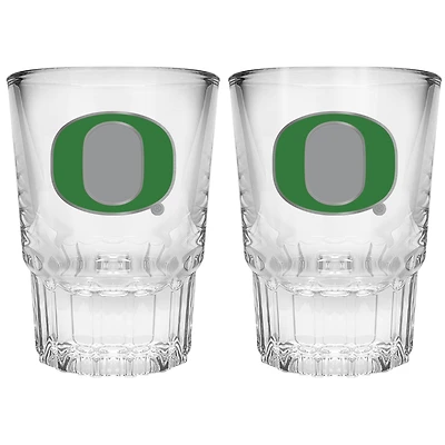 Oregon Ducks 2-Piece Prism Shot Glass Set