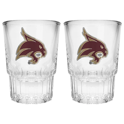 Texas State Bobcats 2-Piece Prism Shot Glass Set
