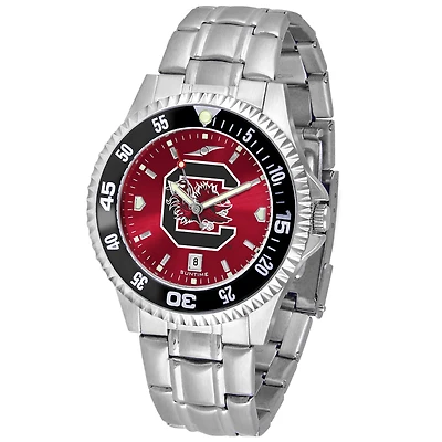 Garnet South Carolina Gamecocks Competitor Steel AnoChrome Color Bezel Watch