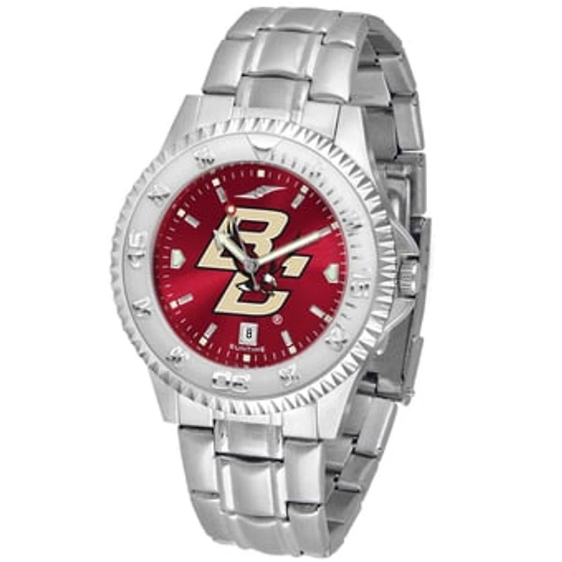 Maroon Boston College Eagles Competitor Steel AnoChrome Watch