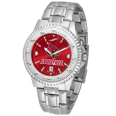 Red Louisville Cardinals Competitor Steel AnoChrome Watch