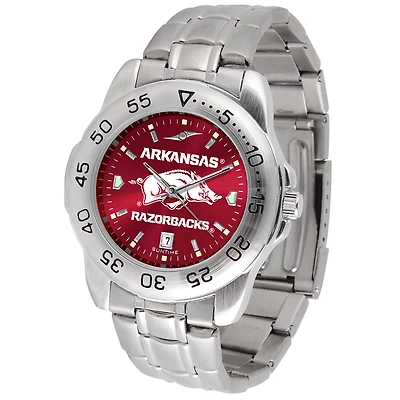 Cardinal Arkansas Razorbacks Sport Steel AnoChrome Watch